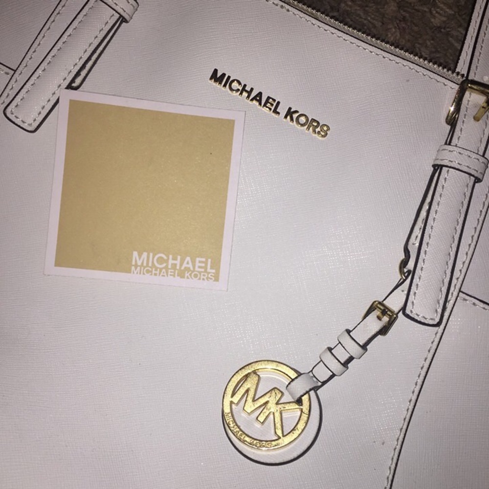 Michael Kors white purse